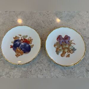 Vintage Schumann Arzberg Germany Fruit & Nuts Salad Plates - Set of 2